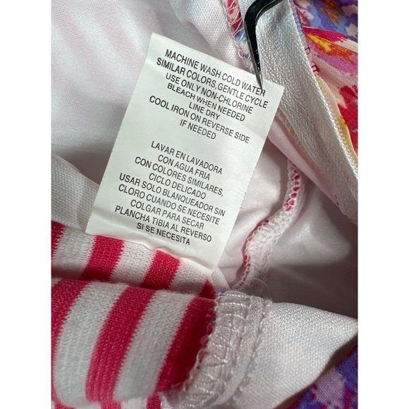 Speechless Dress Youth Girls 7 Pink Striped Paisley Hi Lo Hem Fit Flare - Picture 10 of 10